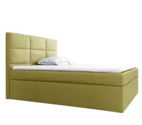 ALAN 2M łóżko kontynentalne 200x200 z materacem i pojemnikiem